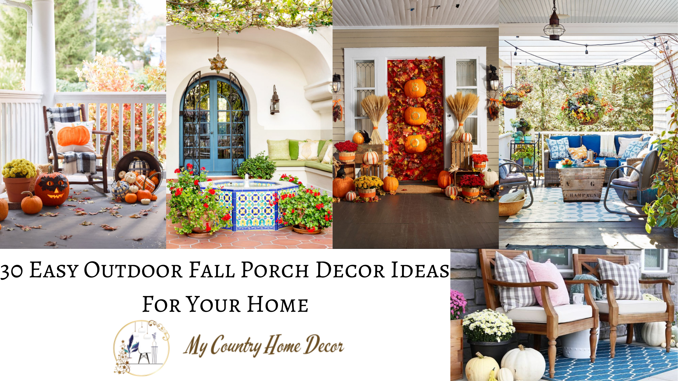 30 Easy Outdoor Fall Porch Decor Ideas for Your Home