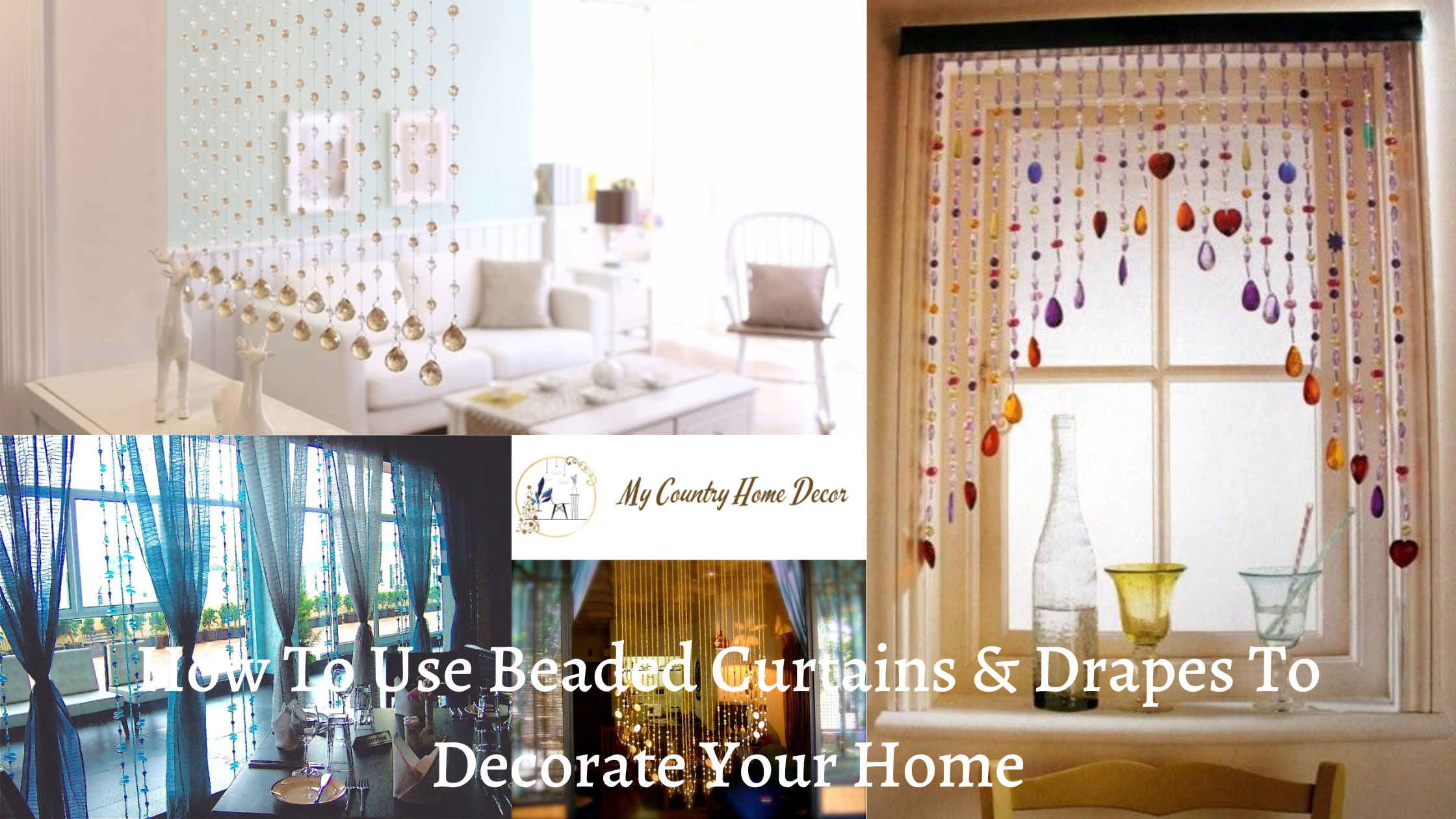 beaded curtains & drapes how to use