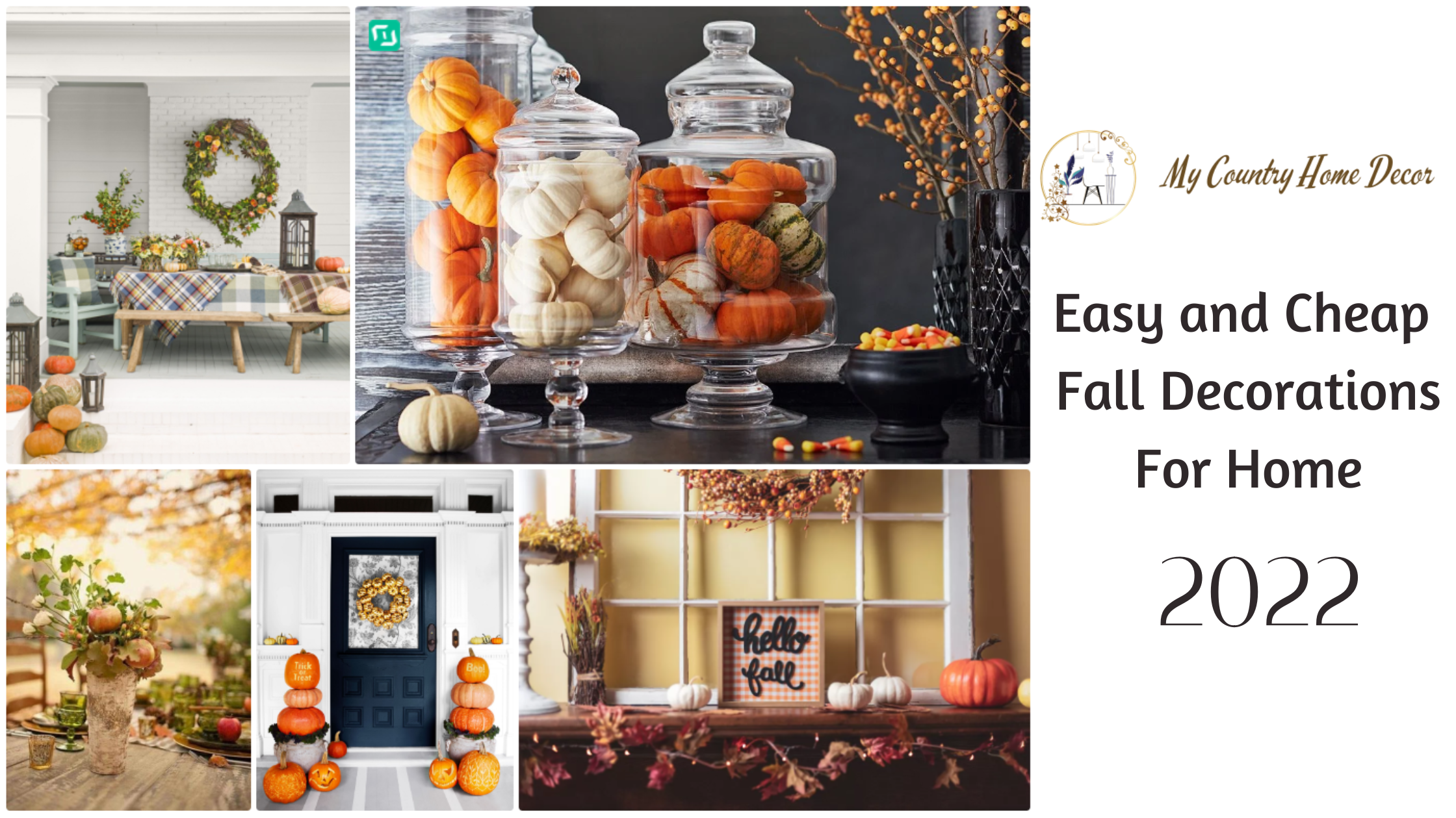 cheap Easy fall decorations for home